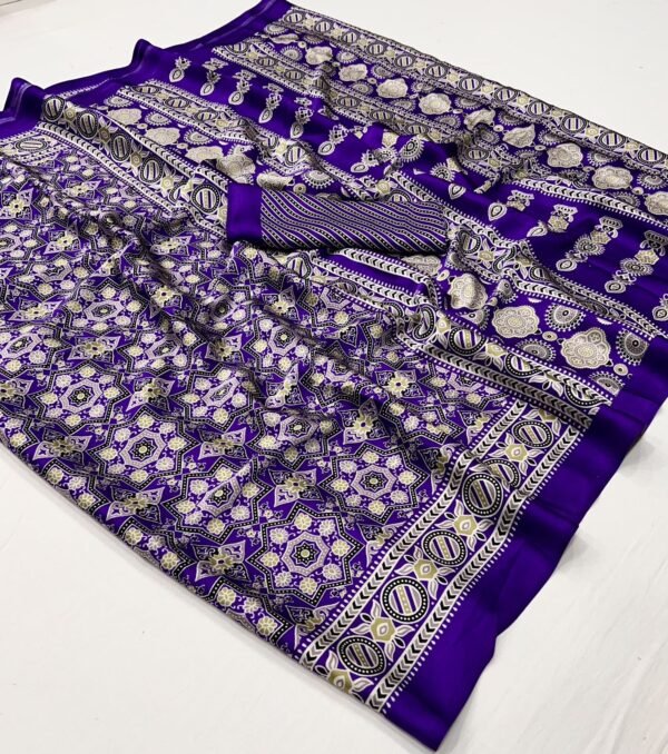 SATIN CREPE SAREE - Image 14