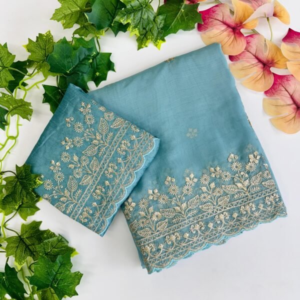 Soft organza silk saree - Image 2