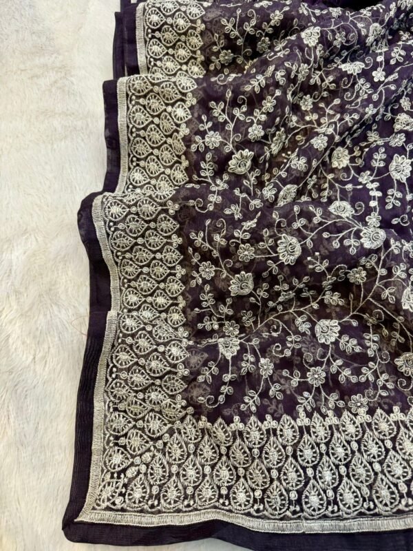 shimmer silk Saree - Image 2