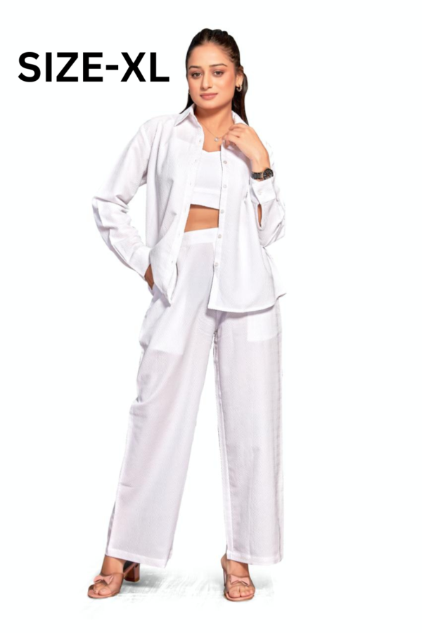 Three Piece Co-ord Set WHITE - Image 5
