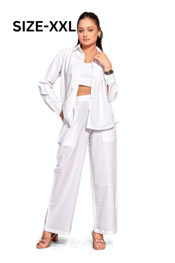 Three Piece Co-ord Set WHITE - Image 6