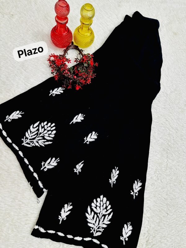 lucknawi chikankari heavy work reyon kurti - Image 15