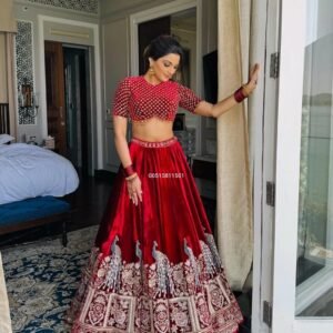 Lehenga Chunni Velvet
