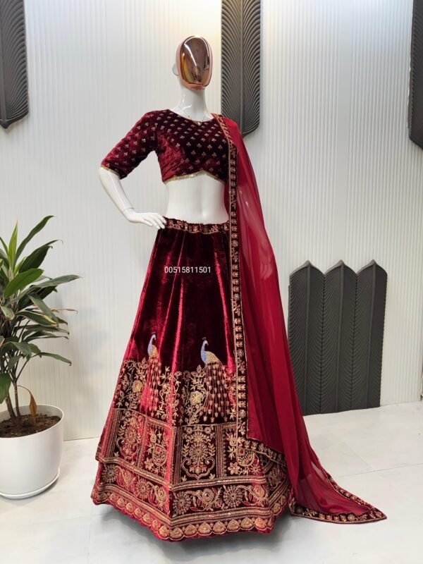 Lehenga Chunni Velvet - Image 3