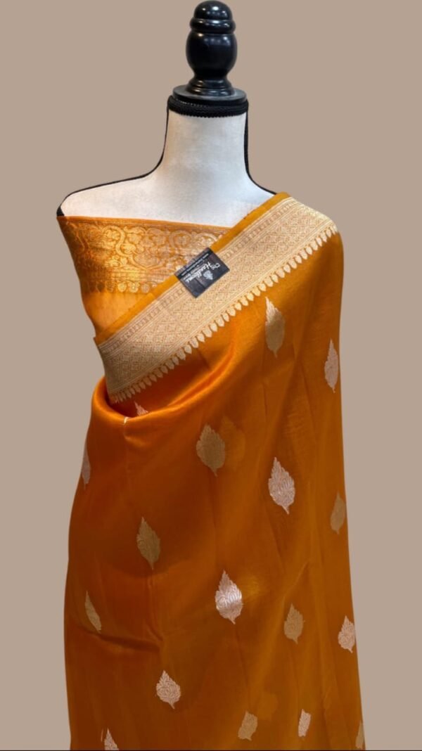 Banarasi kora organza saree - Image 11