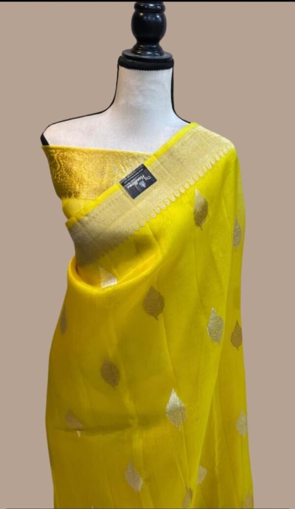 Banarasi kora organza saree - Image 7