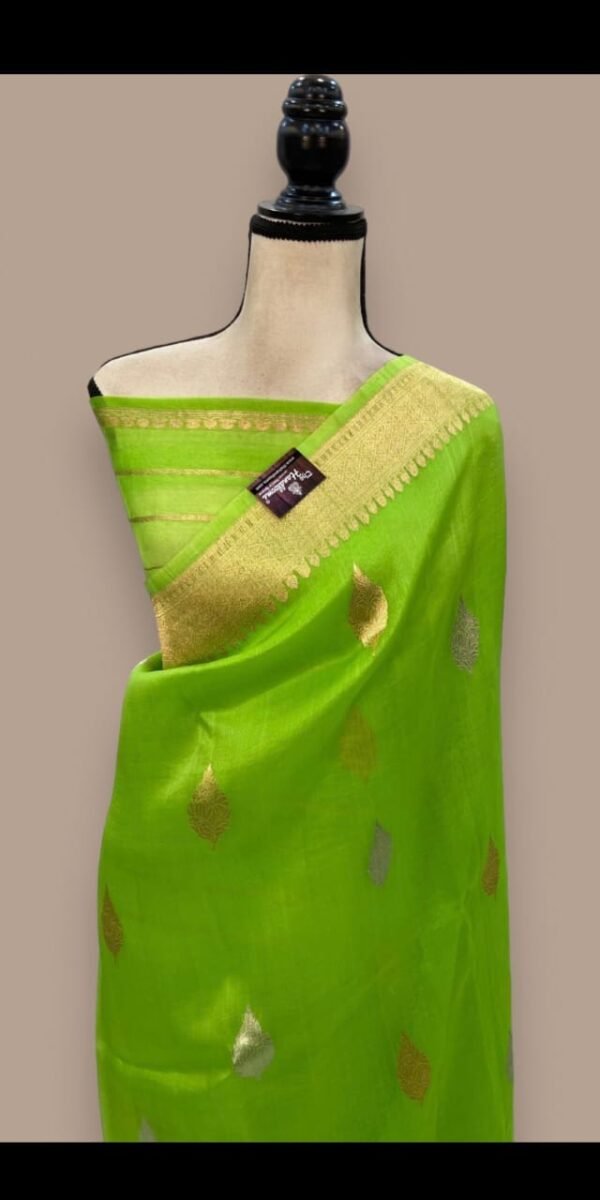 Banarasi kora organza saree - Image 5