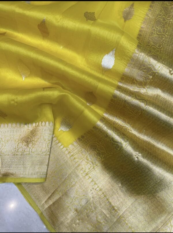 Banarasi kora organza saree - Image 6