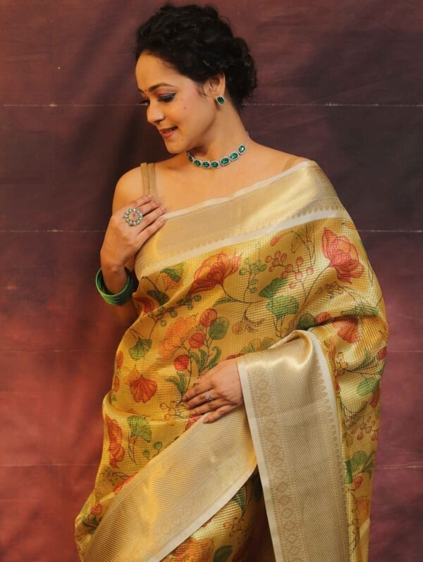 Banarasi tissue silk saree - Image 5