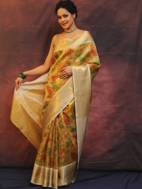 Banarasi tissue silk saree - Image 3