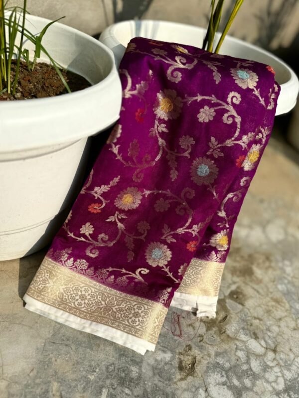 Banarasi semi Georgette saree - Image 6