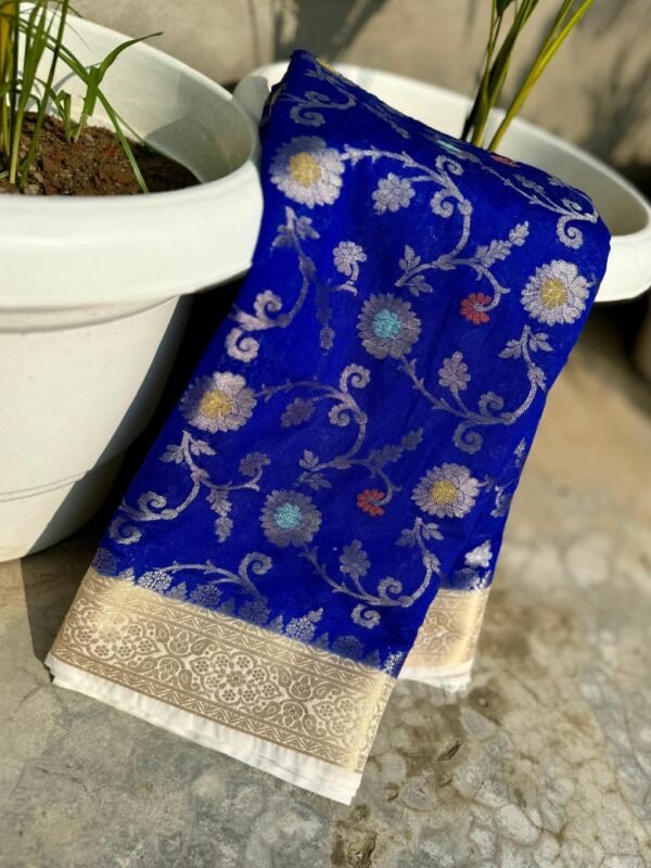Banarasi semi Georgette saree - Image 2