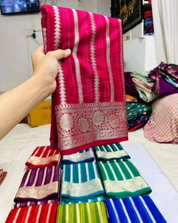 Banarasi kora organza saree - Image 4