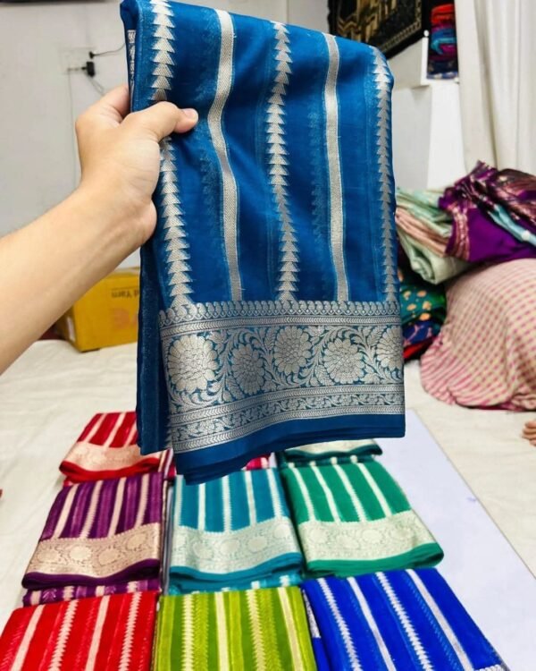 Banarasi kora organza saree - Image 5