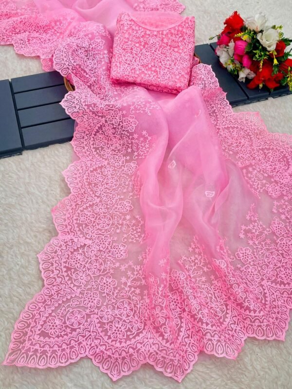Organza Saree - Image 12