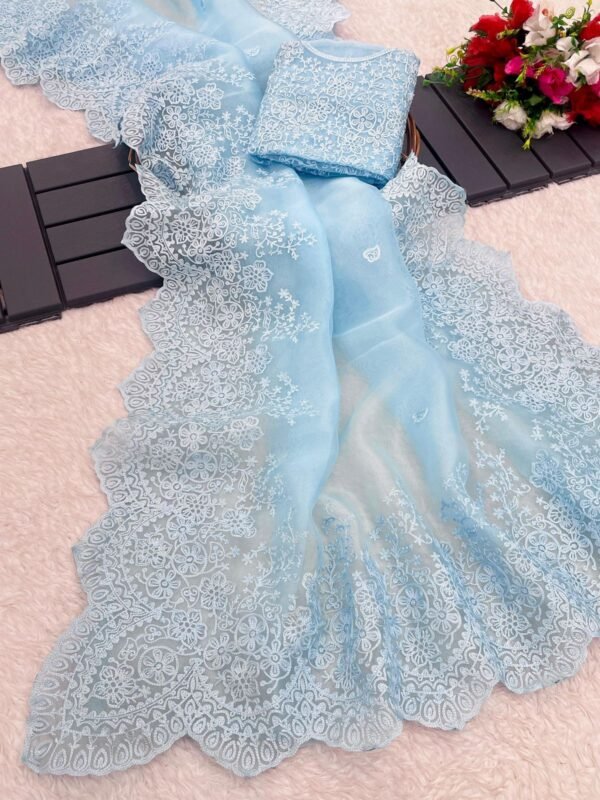 Organza Saree - Image 8